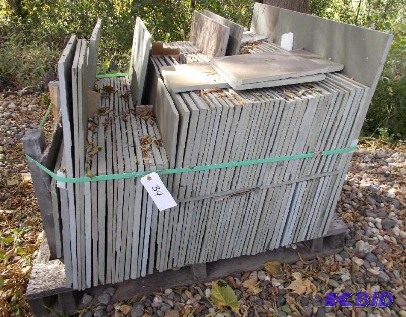 lot 34 image: 1 Pallet of Bluestone Full Color Patterned Ti...
