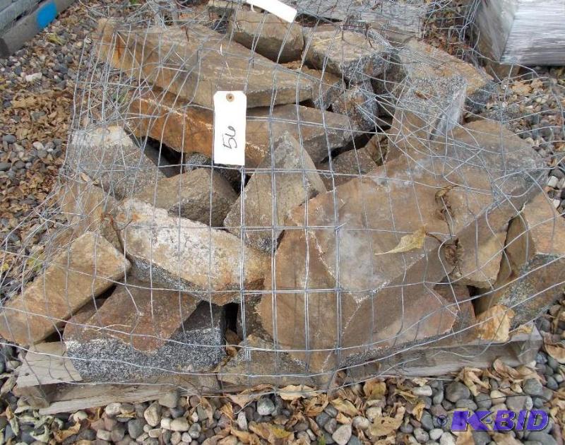lot 56 image: 1 Pallet of Granite Veneer Wall Stone Approxi...