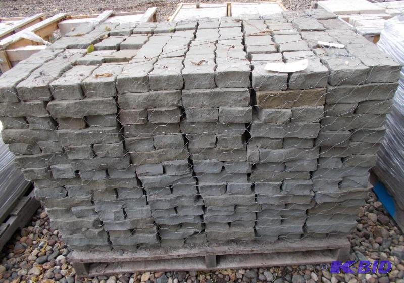 lot 68 image: 1 Pallet of Bluestone Wavy Pavers Approximate...