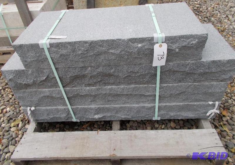 lot 73 image: 1 Pallet of Granite Steps 1 - 3 in Length 3 ...