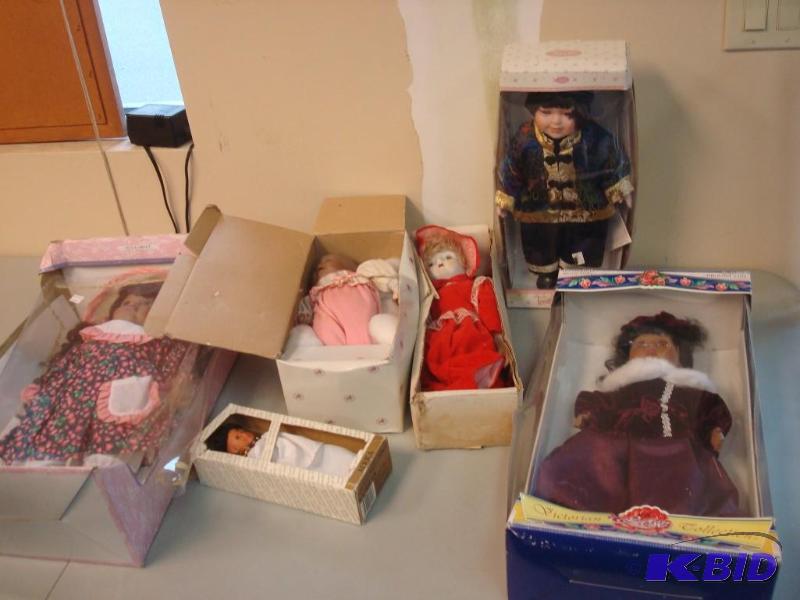 Lot Of Porcelain Dolls, Some May Show Wear...