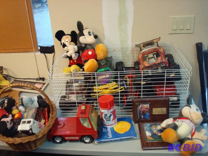 Lot Of Toy Items, Mickey Mouse, RC Cars, No R...