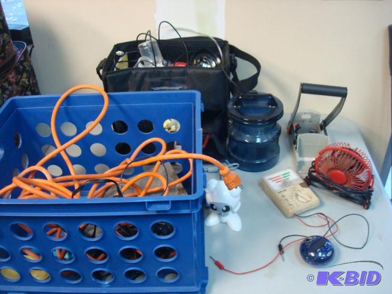 Blue Crate With Different Items, Breast Pump,...