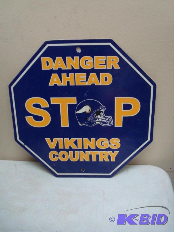 Plastic Vikings Sign...