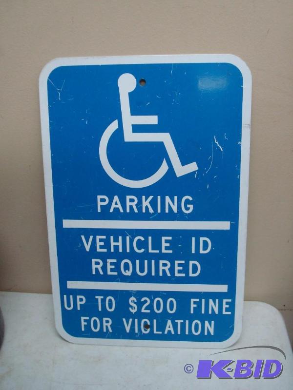 Metal Handicap Sign...
