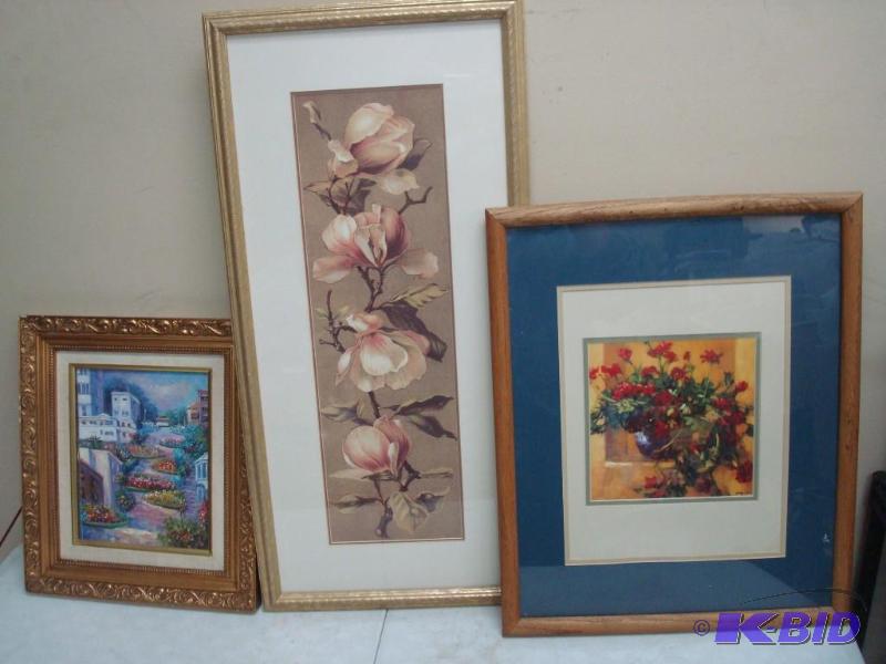 Lot Of Framed Art Pictures, One Is A Painting...