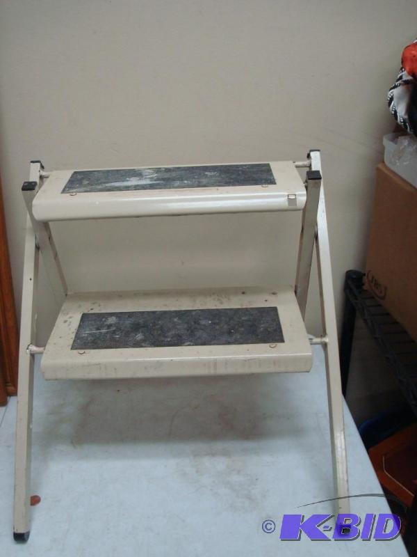 Small Metal Step Stool, Some Wear...