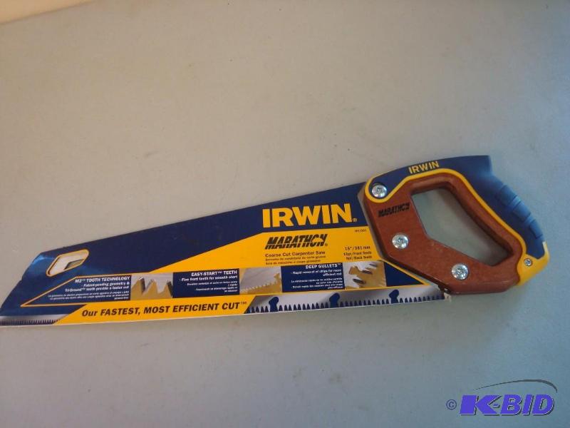 Irwin Hand Saw, Lightly Used 15&quot...