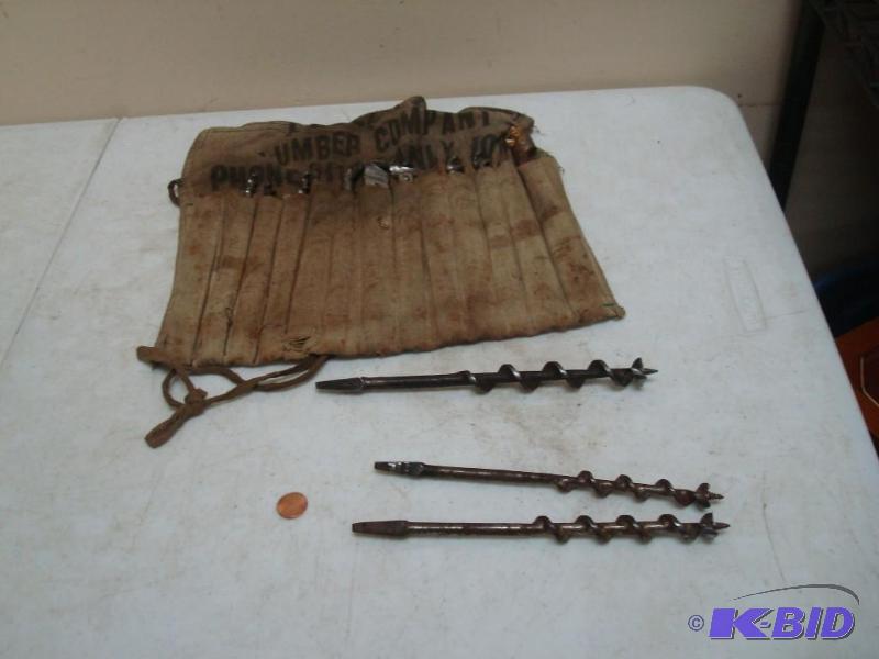 Cloth Filled With Different Drill Bits...