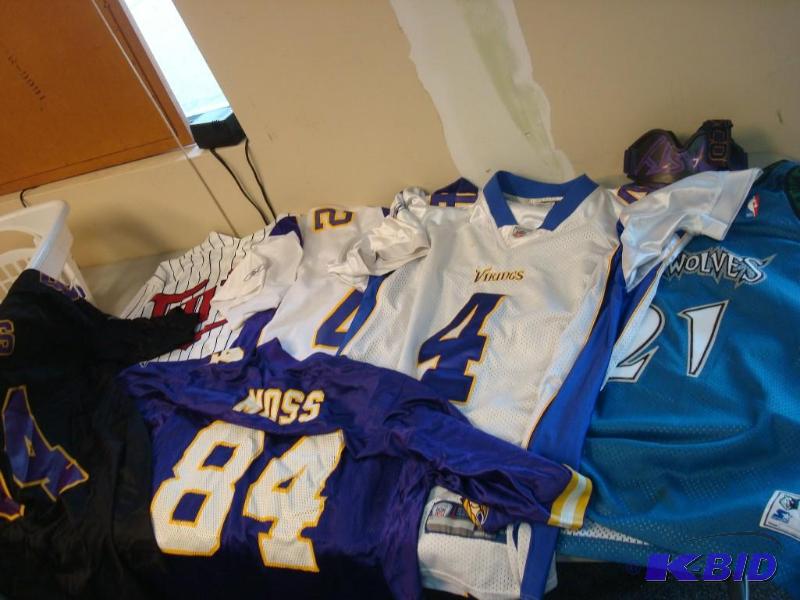 Lot Of Used Sports Jerseys, All Show Wear Mar...