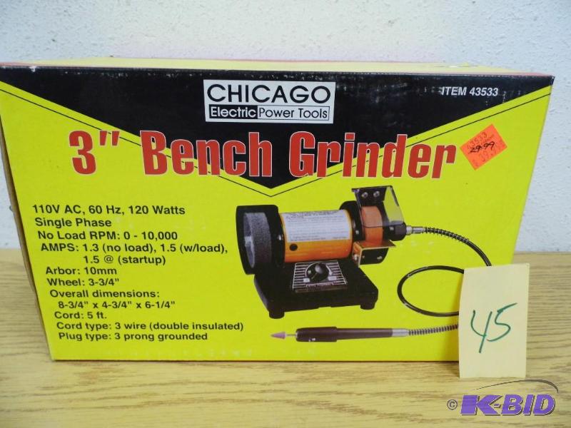 New 3 Bench Grinder