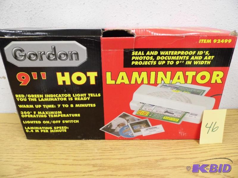 New 9 Hot Laminator