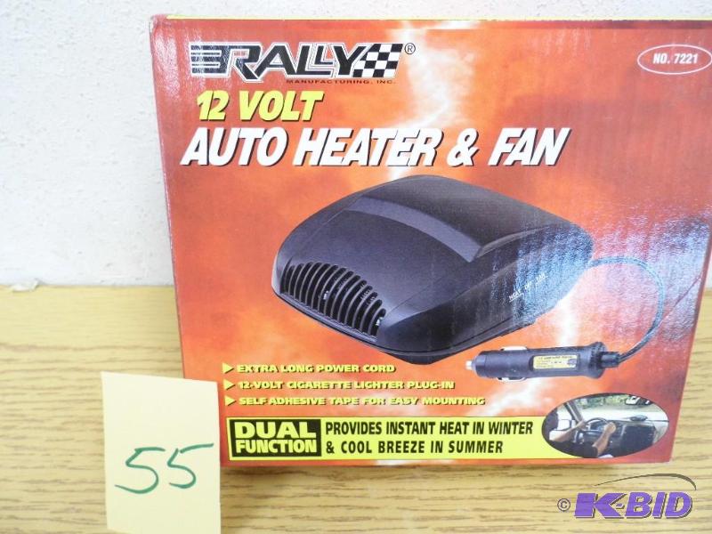 New 12v Auto Heater w Fan