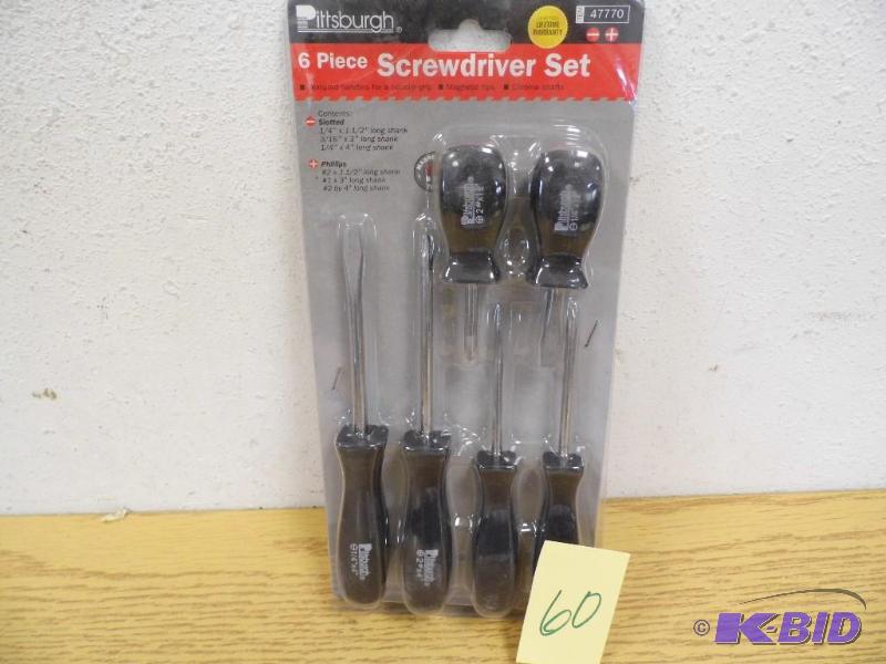 New 6 Piece Screwdriver Set