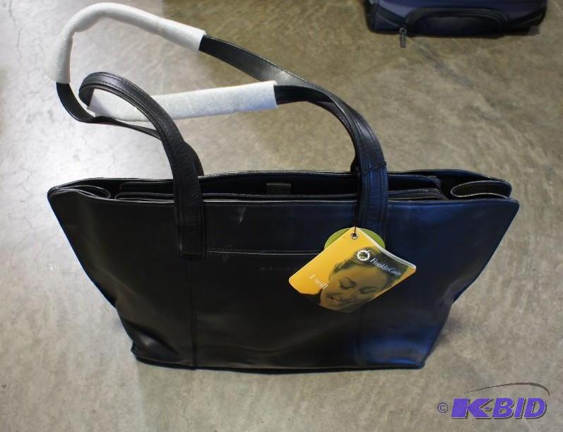 lot 23 image: New Franklin Covey travel laptop bag. Black i...