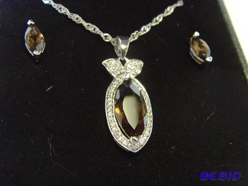 14K Gold Plated Gem Set