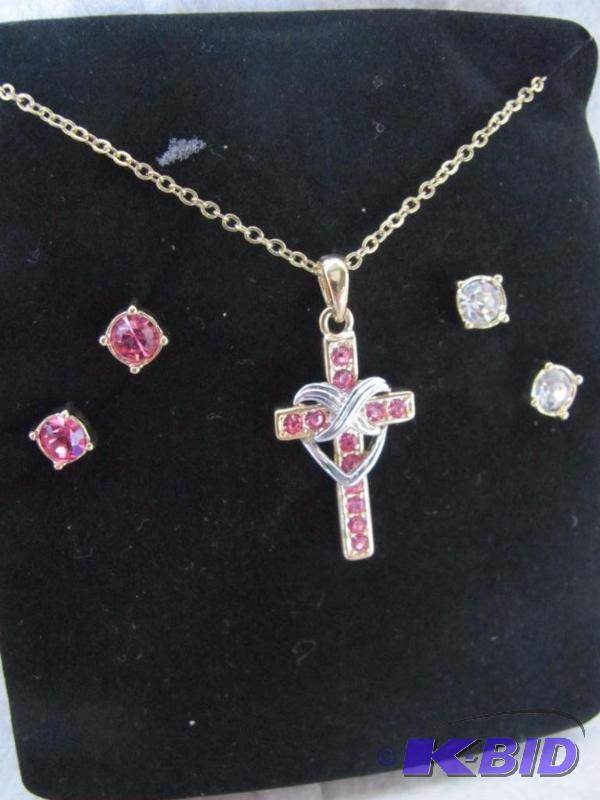 October Birthstone Cross Set