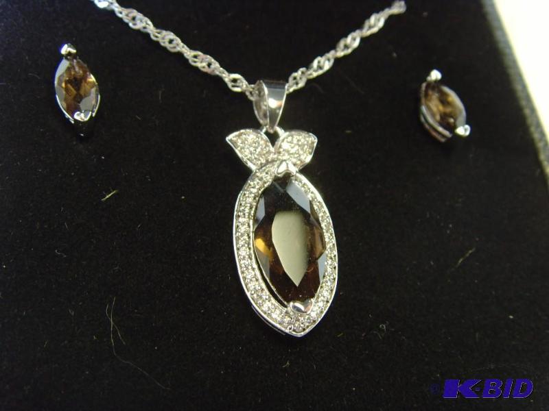 14K Gold Plated Gem Set