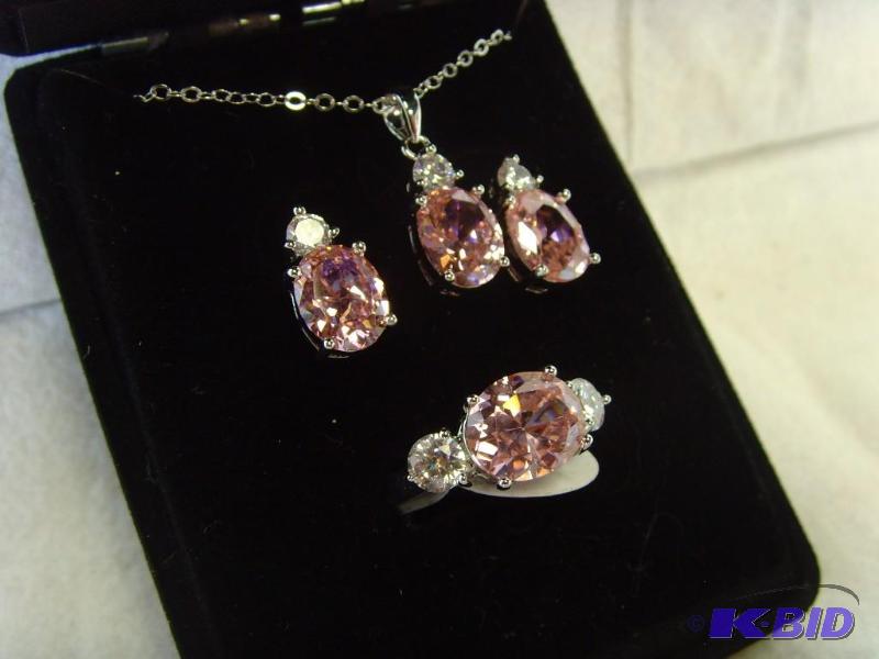 Dazzling Pink Gem Crystal Set