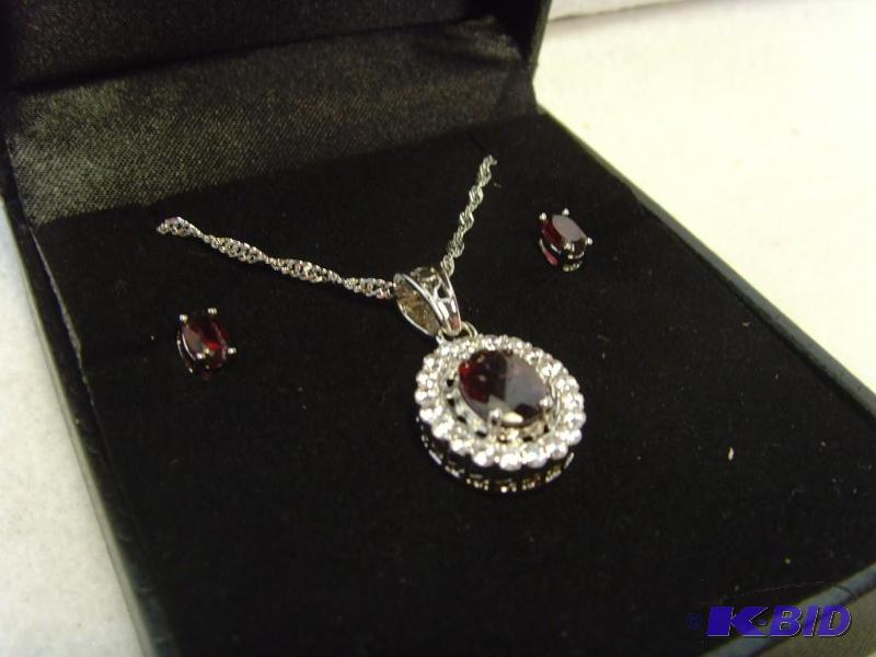 14K Gold Plated Sapphire Set