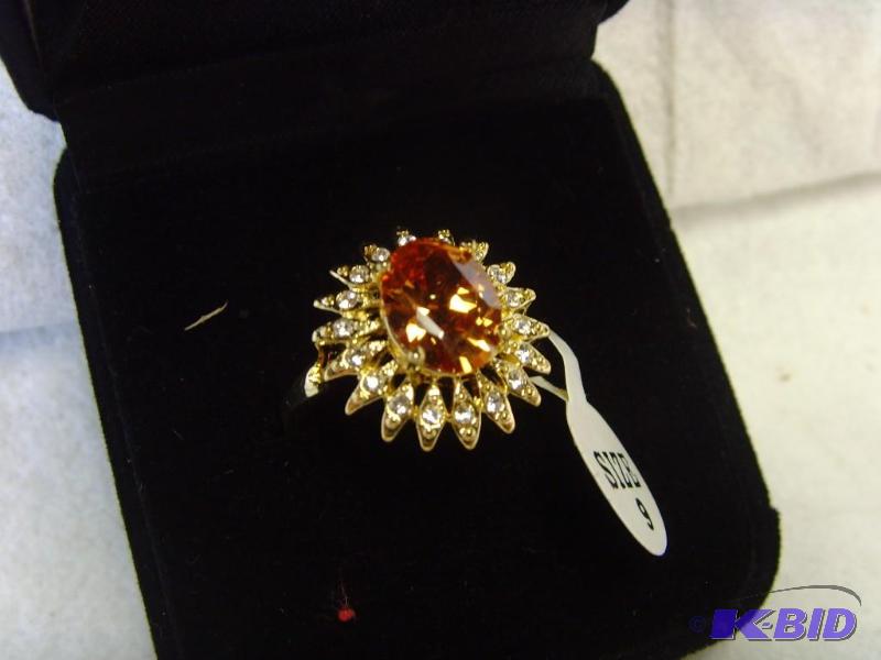 Ruby Star Flower Ring