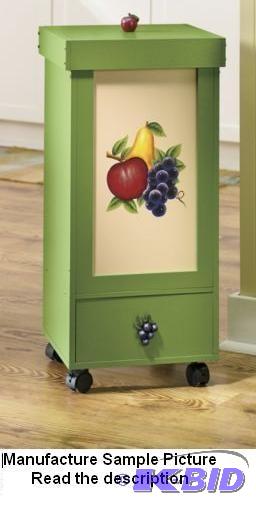 Fruit Rolling Trash Bin -&nbspBrightly paint...