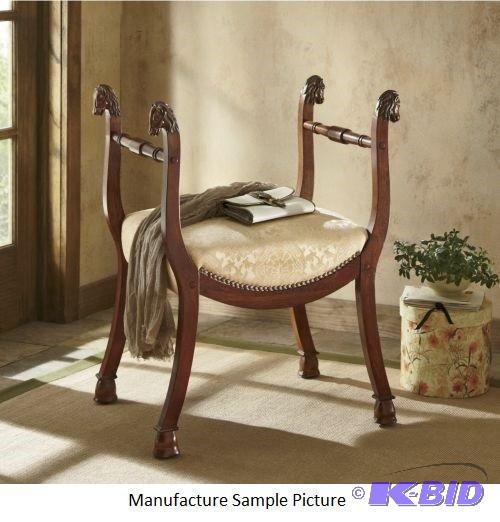 Equine Bench - This curvaceous bench exudes c...