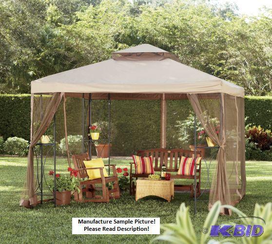 Large Steel Gazebo - Gazebo keeps bugs and ra...
