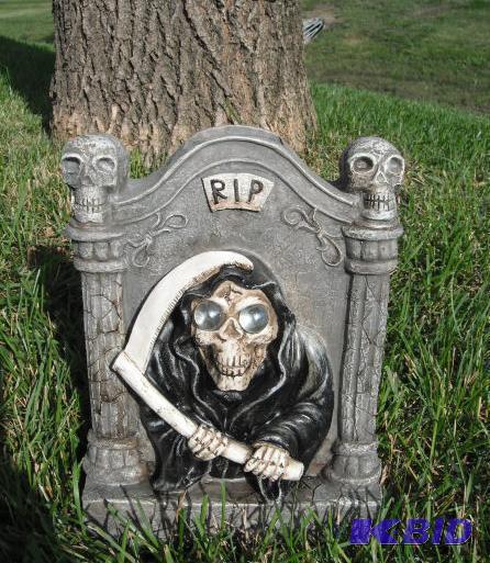 Grim Reaper Tombstone - RIP &quotengraved&qu...