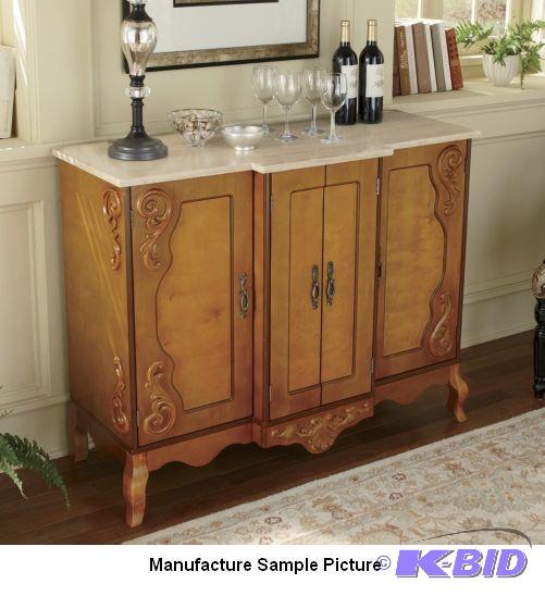Faux Marble Top Console - Resembling a piece ...