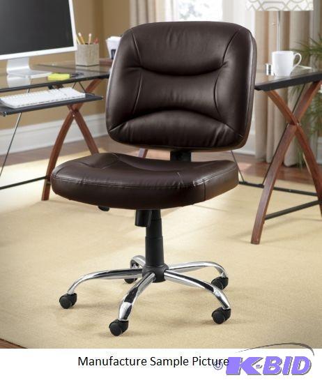 Brown Like Leather Office Chair - With a padd...