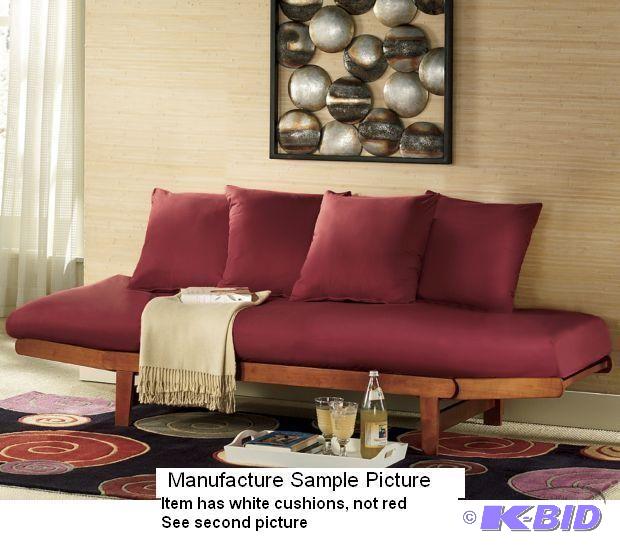 Casual Futon Lounger - Has white main cushion...