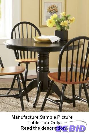 Solid Wood Notio Living Table Top - Black fin...