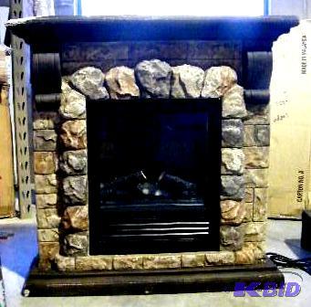 Faux Stone Electric Fireplace -&nbspDecorati...