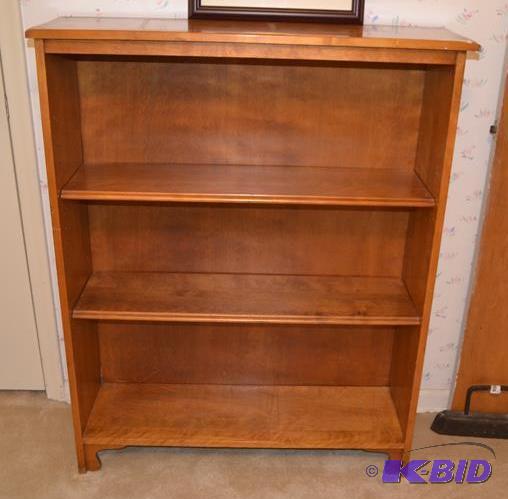 lot 143 image: Nice hand made wood bookshelf 36x11x44"...