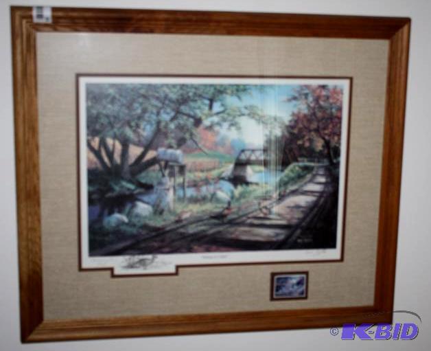 lot 20 image: Framed 1986&nbspKen Zylla &quotNary A Care&...