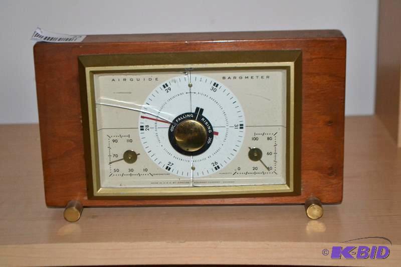 lot 23 image: Airguide Instrument Company, Chicago Wood 9.5...