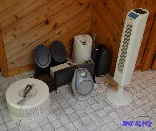 lot 30 image: Large group of heaters and Ionizers. Air Sour...