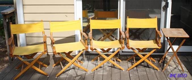 lot 33 image: The Telescope Folding Furniture Co, INC. four...