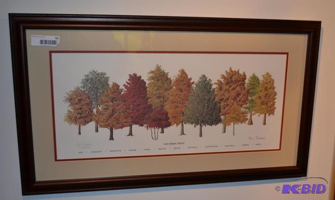 lot 50 image: Framed signed print by Phil Ponder &nbsp229...