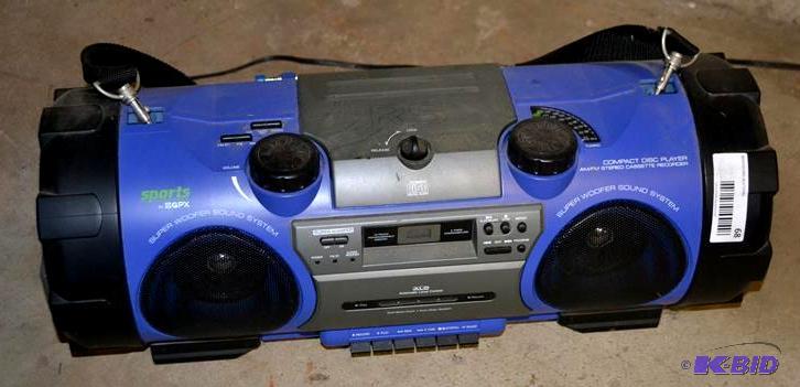lot 68 image: GPX C998RS Rugged Sports CDAMFMCassette Bo...