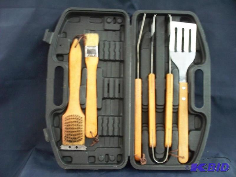 lot 54 image: Grilling tool kit...
