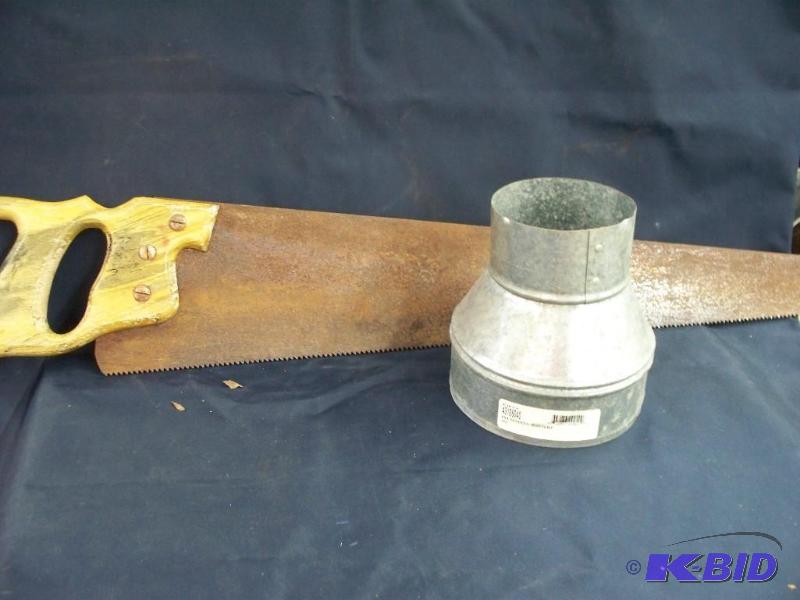 lot 56 image: Nice hand saw and a 6x4 reducer...