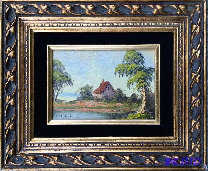 lot 6 image: Original oil painting signed Brenner