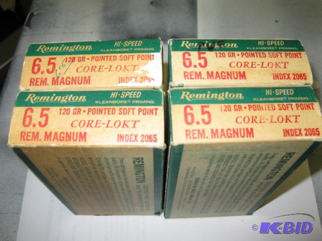 80 rounds, 120 Gr, 6.5mm Remington Magnum...