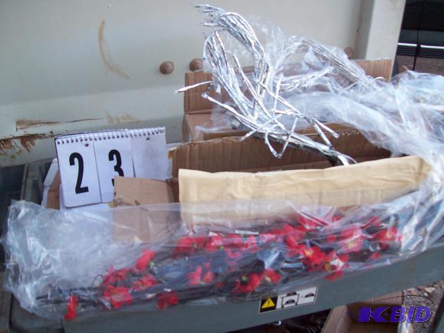 2 Silver 1 Red Lighted Flowers, Worked, Only ...