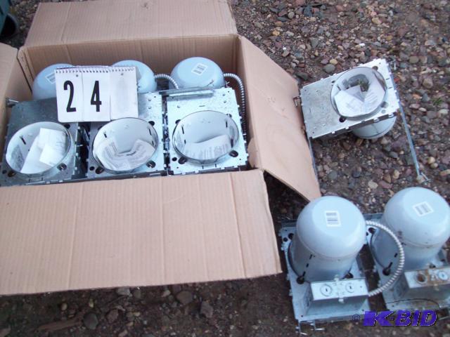 9 Recessed Angelo Light Fixtures, New. Non I...