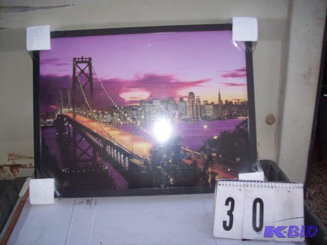 Lighted Picture, 23&quot x 17&quot Battery ...