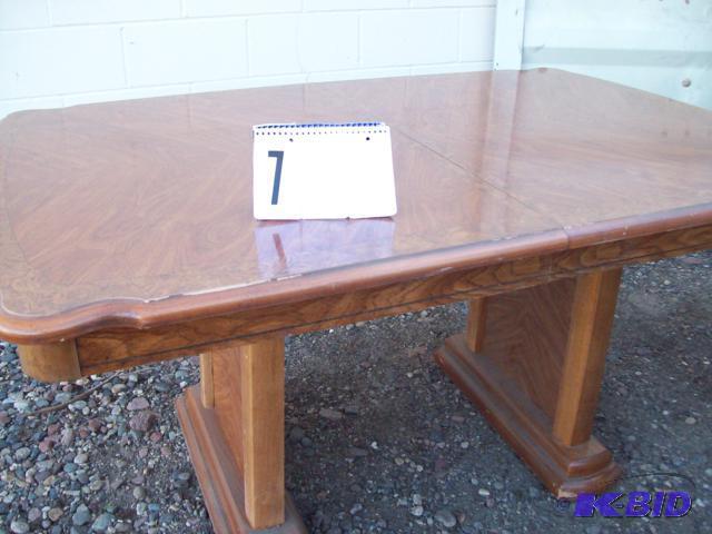 Large Wooden Dining Table, Very Heavy, Legs R...