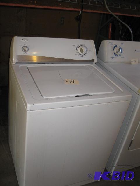 lot 14 image: Amana washer, 5 years old, works...
